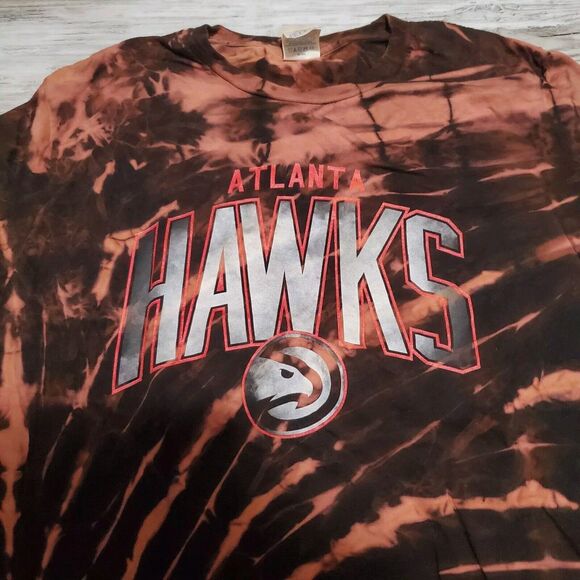 NBA Atlanta Hawks Tye Dye Shirt Mens Size Large Hand Dyed - Picture 2 of 3
